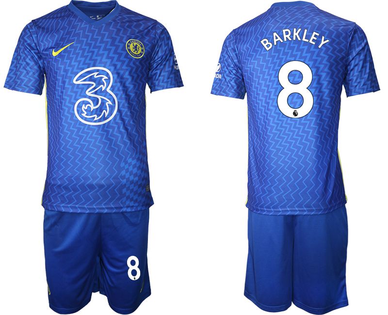 Men 2021-2022 Club Chelsea FC home blue #8 Nike Soccer Jersey